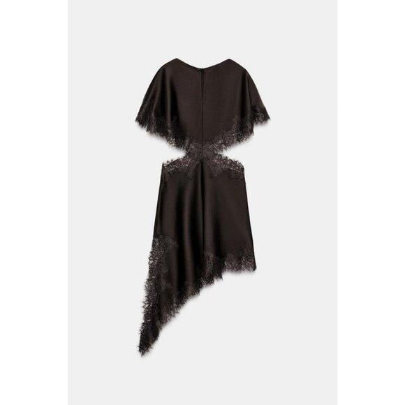 ZARA ZW COLLECTION CUT-OUT LACE DRESS - Picture 8 of 11